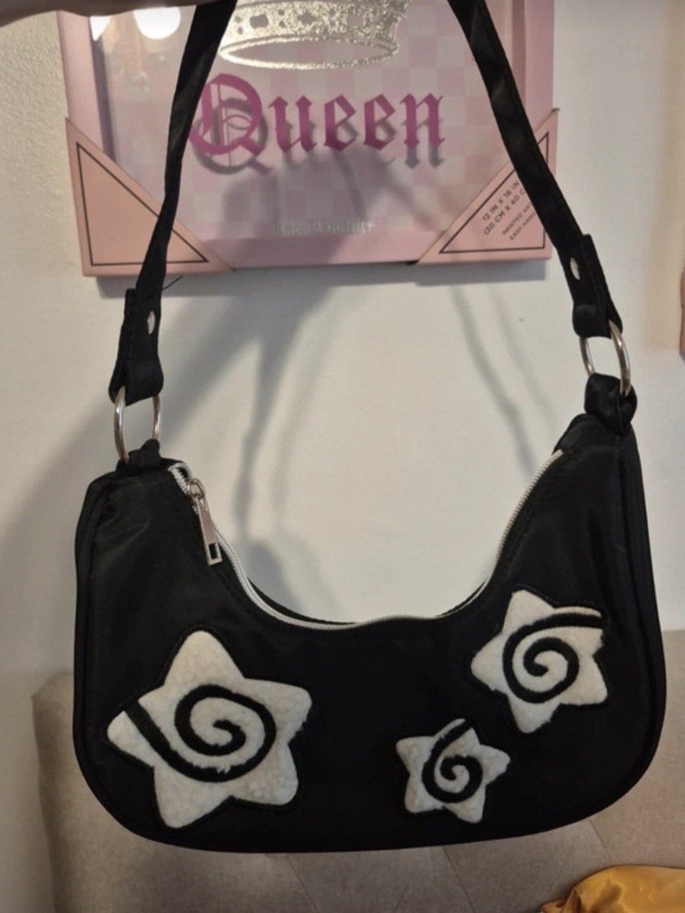 Black Star Swirl Shoulder Bag - Unbranded